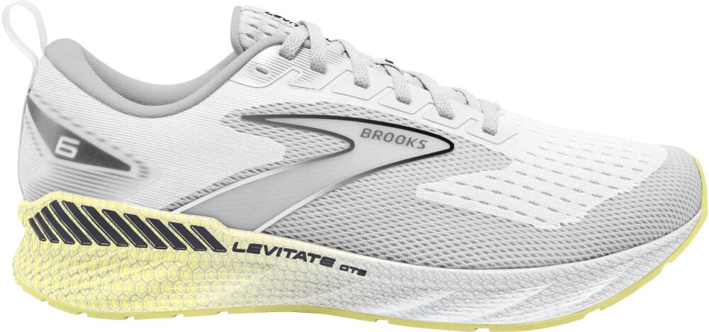 Brooks Levitate 6 Dame White/Oyster/Yellow 39 - main photo