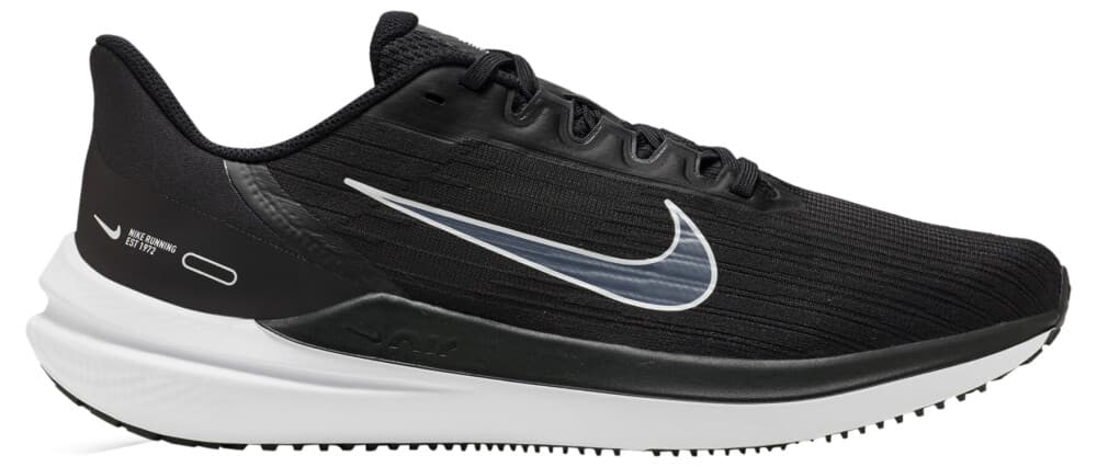 Nike Air Winflo 9, løpesko unisex 42.5 BLACK/WHITE-DK SMOKE - main photo