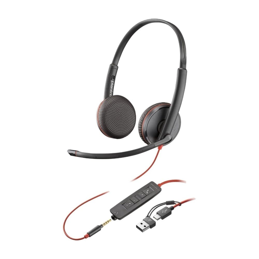 Poly Blackwire 3225 Stereo USB-C Svart