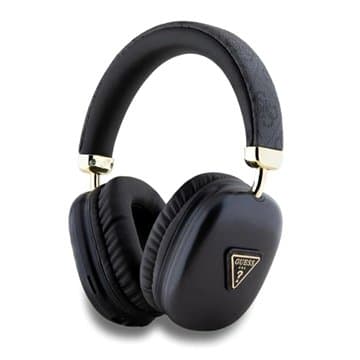 Guess Pu Leather 4G Triangle Logo Bluetooth Stereo Headphone Svart