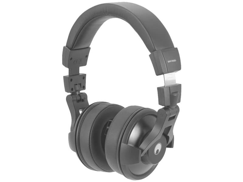 Omnitronic Shp-740Dj Dj Over Ear Hovedtelefoner Kabelbundet Stereo Sort