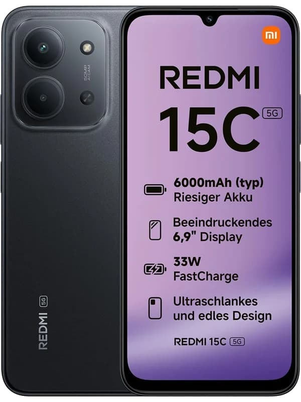 Xiaomi Redmi 15C 5G 4GB/128GB Midnight Black