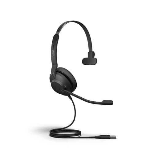 Jabra Evolve2 30 Uc Hodesett Usb-a Optimert For Uc Mono Svart