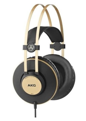 Akg K92, Koblet Med Ledninger (Ikke Trådløs), 16 - 22000 Hz, Musikk, 200 G, Hodetelefoner, Sort, Gull