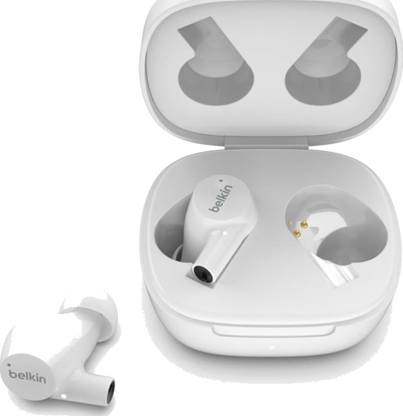 Belkin Soundform Rise True Wireless-hodetelefoner Stereo Hvit