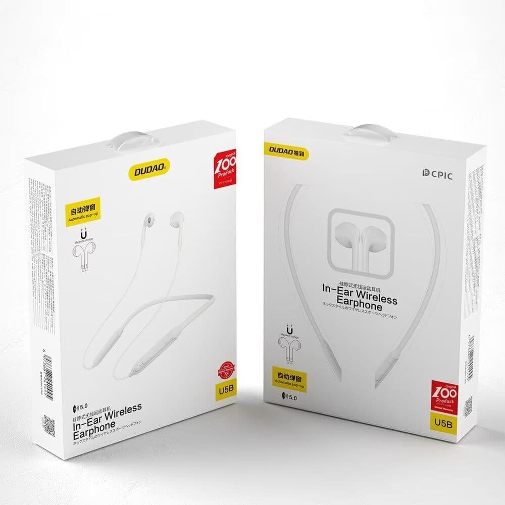 Dudao Wireless Magnetic Earbuds Hvit