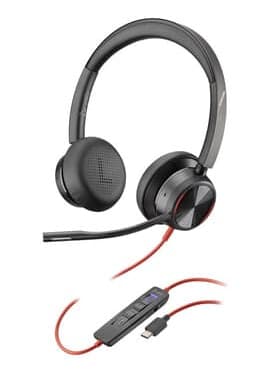 Poly Blackwire 8225 Microsoft Hodesett Usb-c Svart