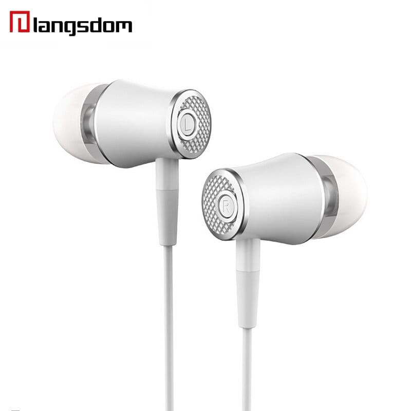 Langsdom In-Ear Øreplugger 3.5mm Hvit