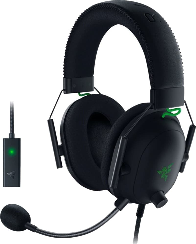 Razer Blackshark V2 Hodesett 3,5 Mm Jakk Stereo Svart