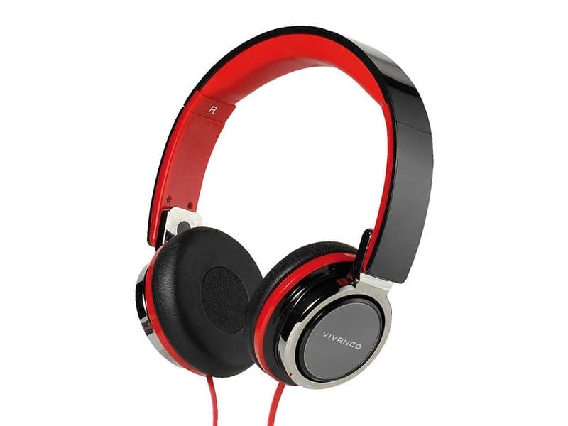 Vivanco Sr 770, Hodetelefoner, Hodebånd, Calls/Music, Sort, Rød, 1,35 M, Koblet Med Ledninger (Ikke Trådløs)