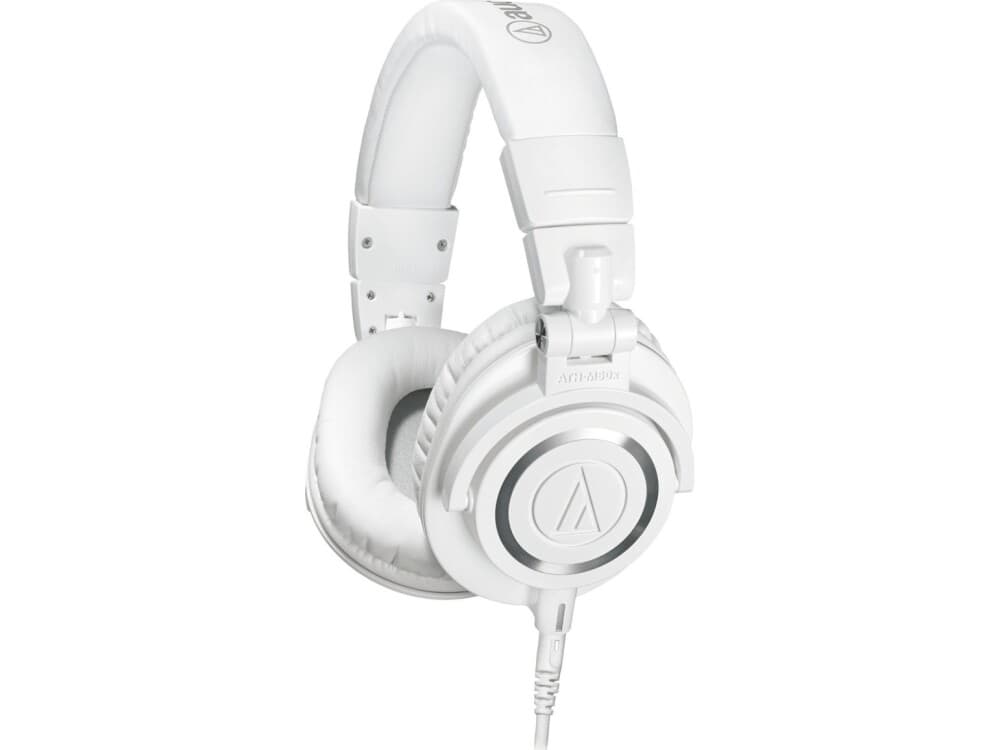 Audio-Technica Ath-M50x Profesionalios Monitorines Ausines, Baltos Spalvos