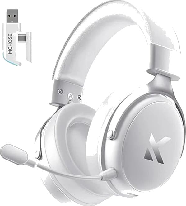 MCHOSE V9 Pro Wireless Gaming Headset Sky White