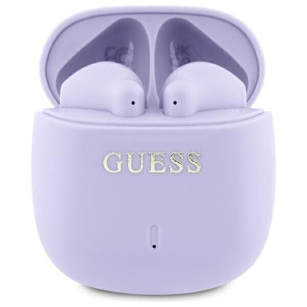 Guess GUTWSJ14ESGU TWS + dokkingstasjon lilla/lilla Trykt Classic Logo
