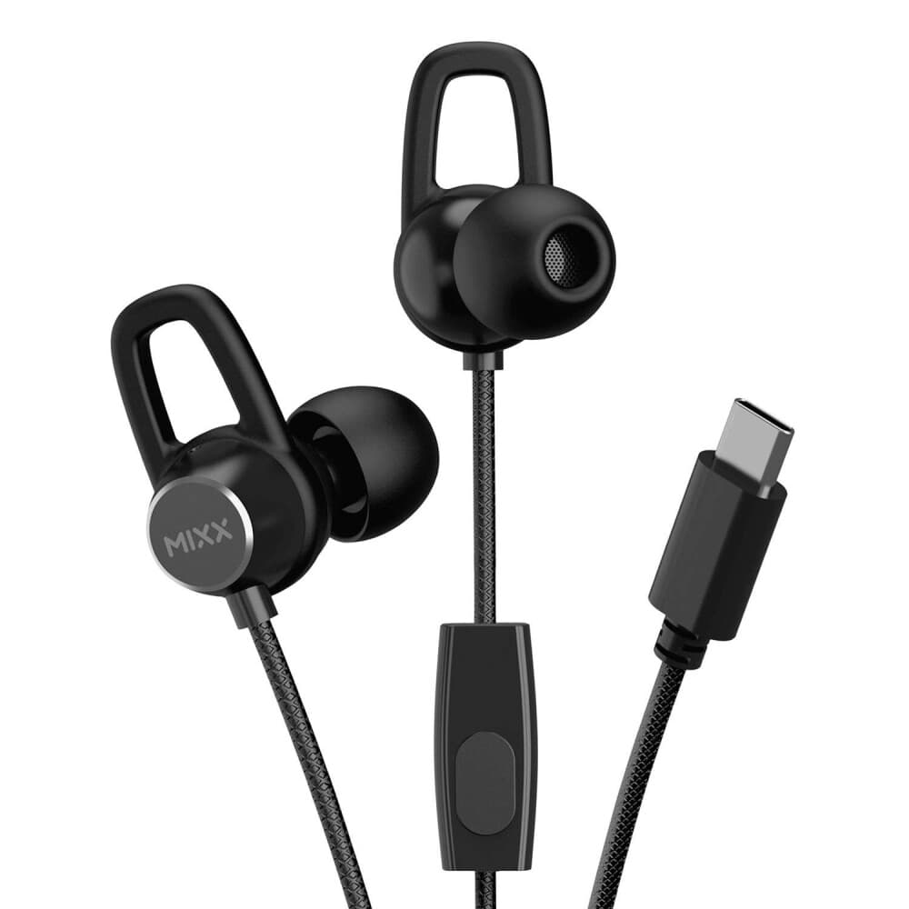 MIXX Hodetelefon SoundPort USB C In Ear Kablet Svart