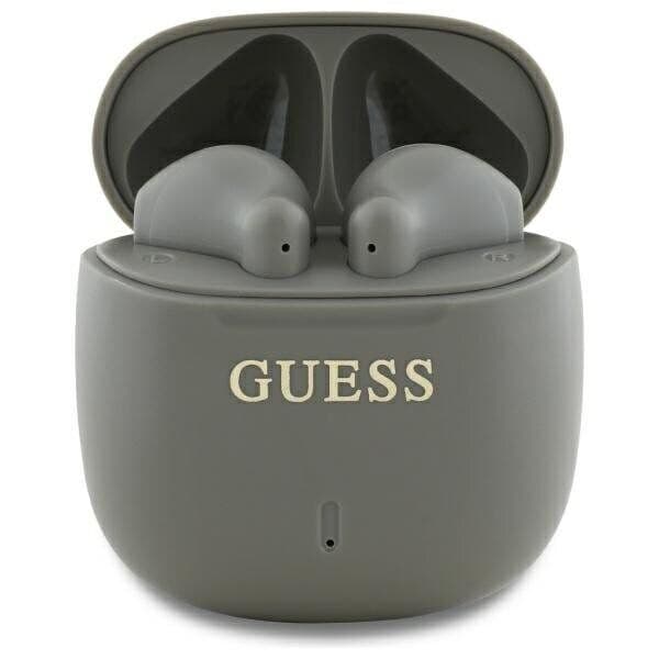 Guess GUTWSJ14ESGE TWS + dokkingstasjon taupe Trykt Classic Logo