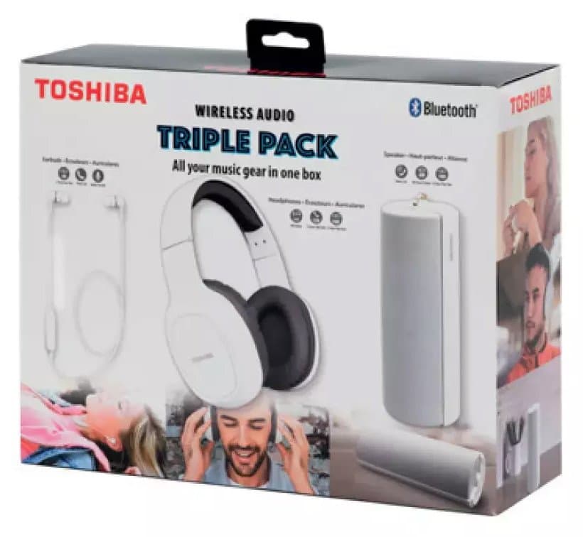 Toshiba Wireless Audio Trippelpakke Hsp-3P19 Hvit