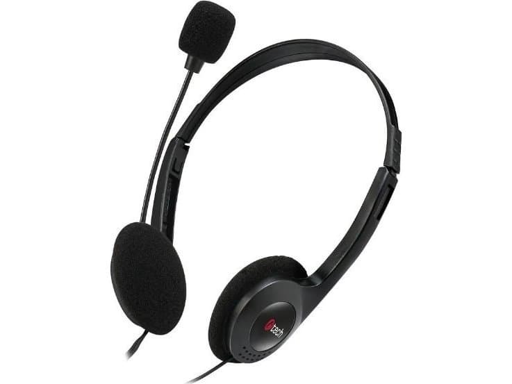 Słuchawki C-Tech C-Tech Hodetelefoner Med Mikrofon Mhs-03E, Svarte