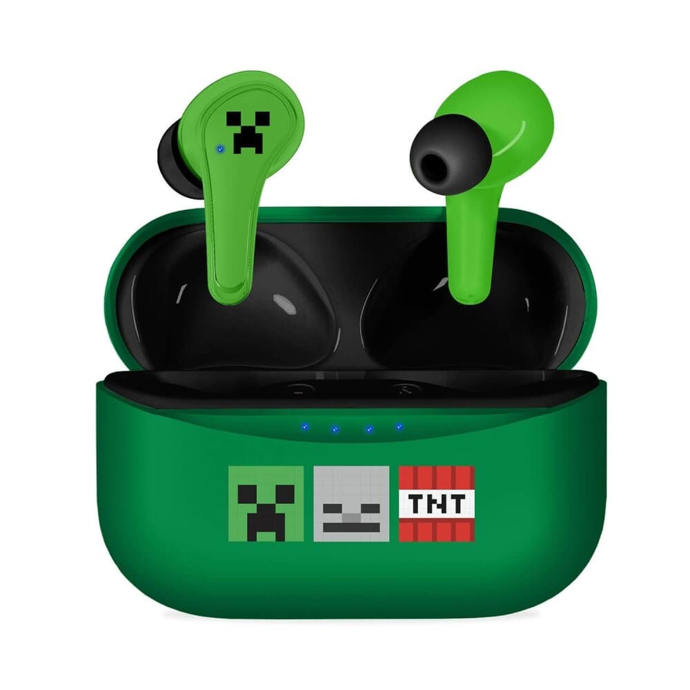 MINECRAFT Hodetelefon Grønn In Ear TWS