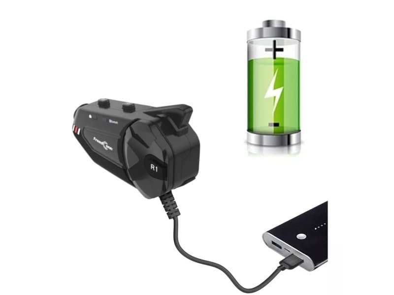 Motorsykkel Intercom Freedconn R1 Plus E Sort