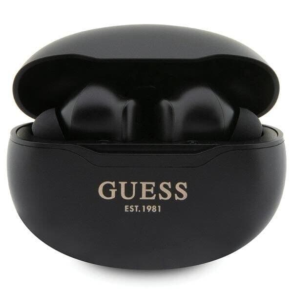 Guess Gutwst50ek Tws Bluetooth-Hodetelefoner + Dockingstasjon Svart/Svart Classic Est