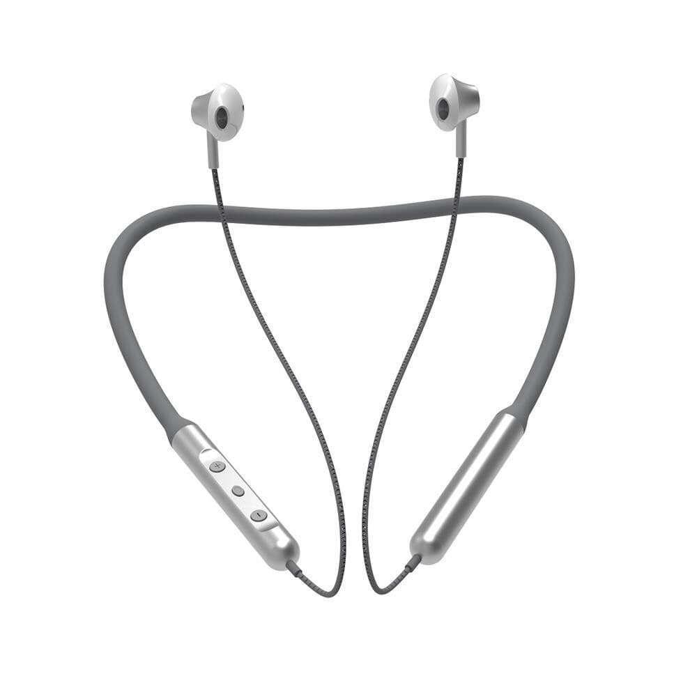 Devia Bluetooth Silicone Neckband In-Ear Hodetelefoner Grå / Sølv