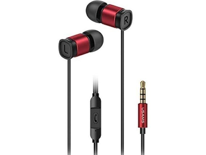 Usams Ep-46 - 3,5 Mm Stereo Jack-Hodetelefoner (Røde)