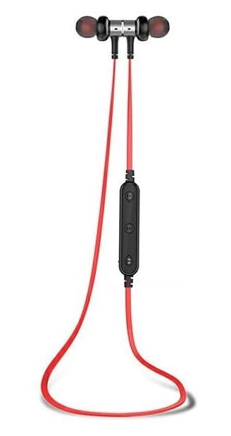 Awei Awei Headphones Sport Bluetooth Headphones B923bl Red/Red Magnetic