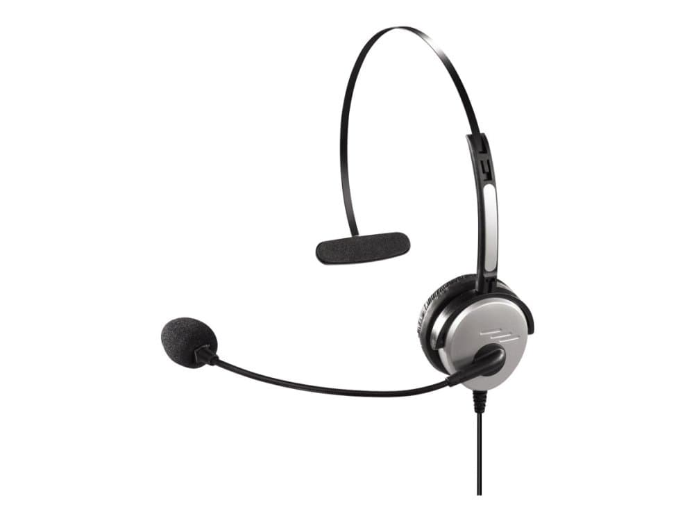Hama Headband Headset For Dect Telephones - Hodesett - On-Ear - Kablet - Svart, Sølv - For Gigaset C380, C380 Duo, C385, C385 Duo