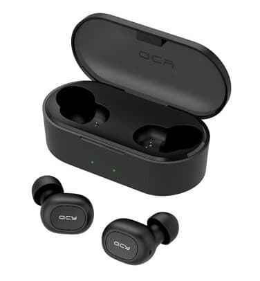 Qcy T2c, True Wireless Stereo (Tws), Opkald/Musikk, Hovedtelefoner, Sort