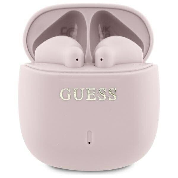 Guess Bluetooth hodetelefoner GUTWSJ14ESGP TWS + dokkingstasjon rosa/rosa Trykt Classic Logo