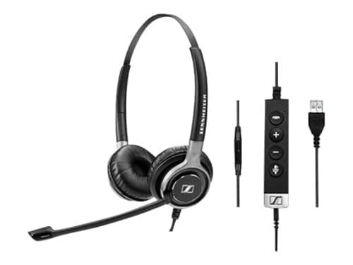 Epos Impact Sc665 Usb Uc & Ml & Duo Hodesett 3,5 Mm Jakk, Usb-a Microsoft Teams, Optimert For Uc, Skype For Business Stereo Svart, Sølv
