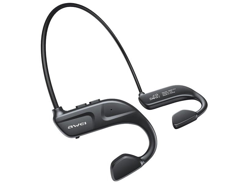 Awei Bluetooth 5.2 Sportshodetelefoner A889 Pro Svart/Svart
