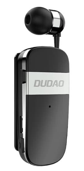 Dudao GU9 Extendable Wiring Bluetooth Earphone Black