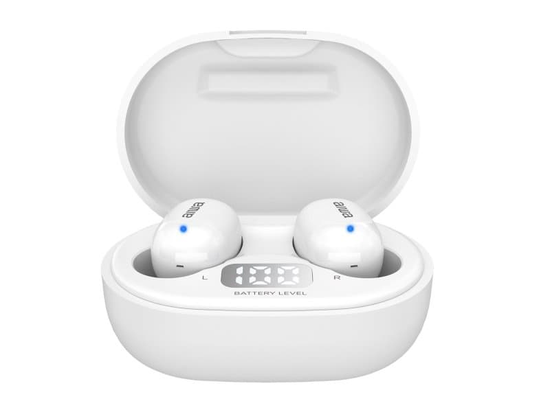 Aiwa Ebtw-150Wt, Trådløs, Calls/Music, 20 - 20000 Hz, Hodesett, Hvit