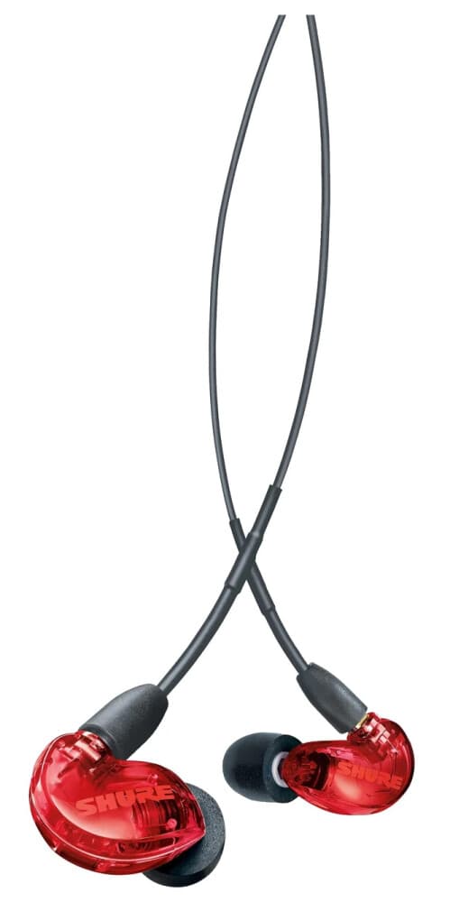 Shure SE215 Pro Earphones EAC64 Red