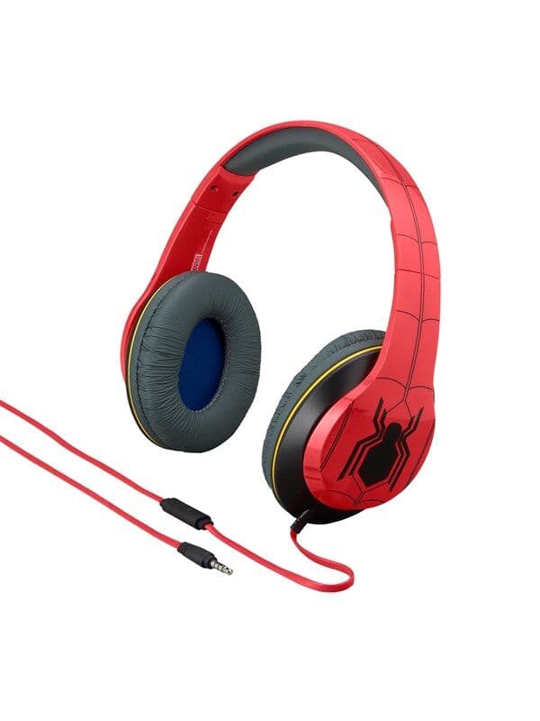 KIDdesigns iHome Disney Marvel Spiderman over-the-ear headphones with built in microphone