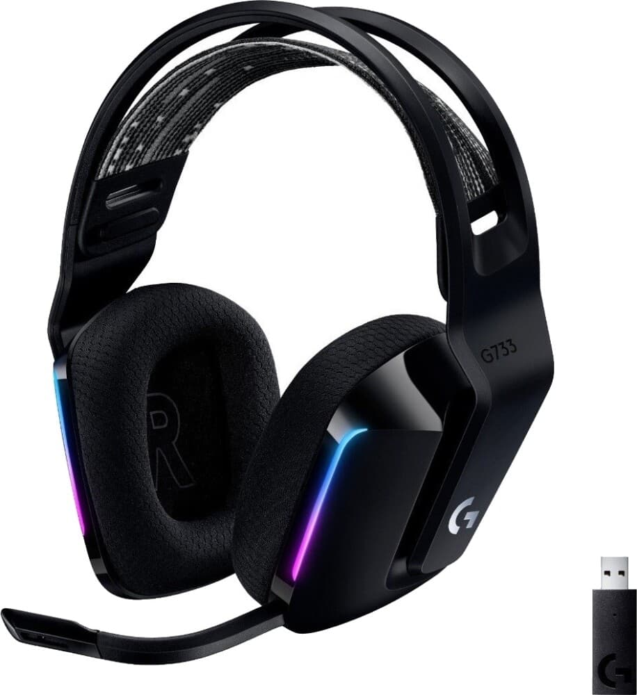 Logitech G733 Lightspeed Headset Svart