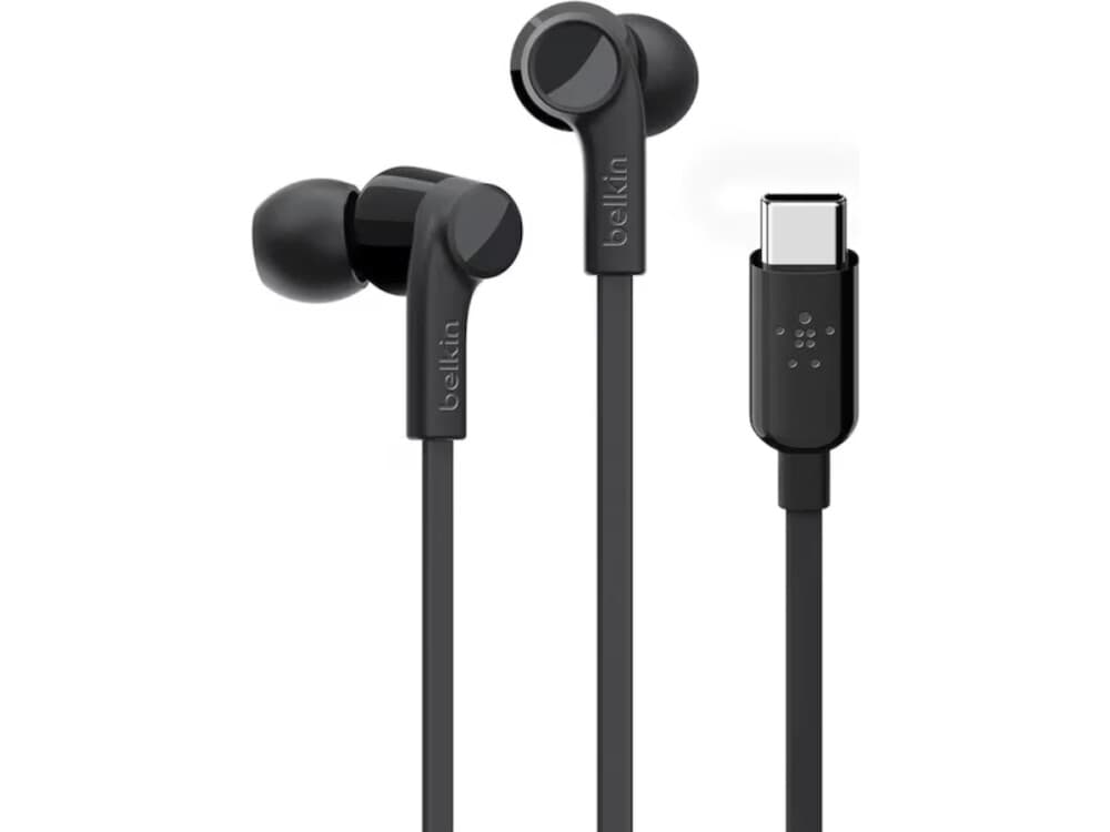 Belkin Earphones Usb-c With Mic In-ear Ørepropper Usb-c Stereo Svart