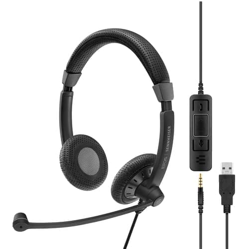 Epos Impact Sc 75 Usb Ms Hodesett 3,5 Mm Jakk, Usb-a Microsoft Teams Stereo Svart