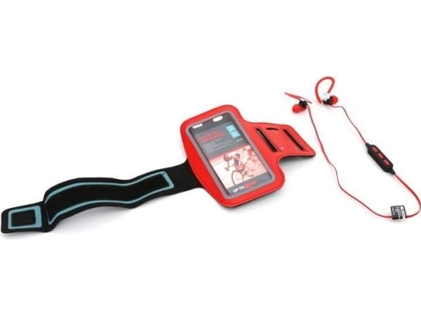 latinet PM1075 + Bluetooth-sportshodetelefoner Rød