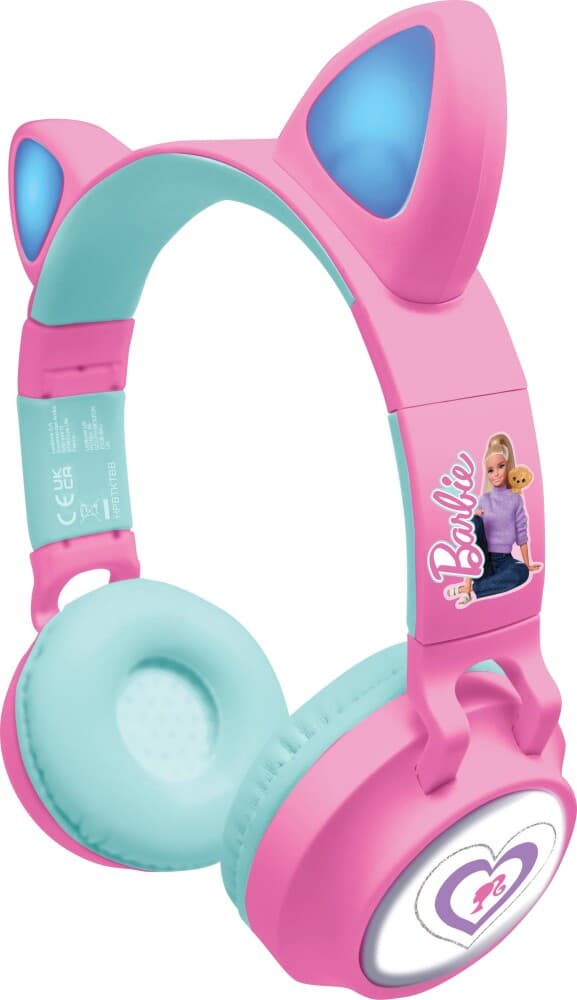 Lexibook - Barbie Bluetooth headphones with light (HPBTKTBB)