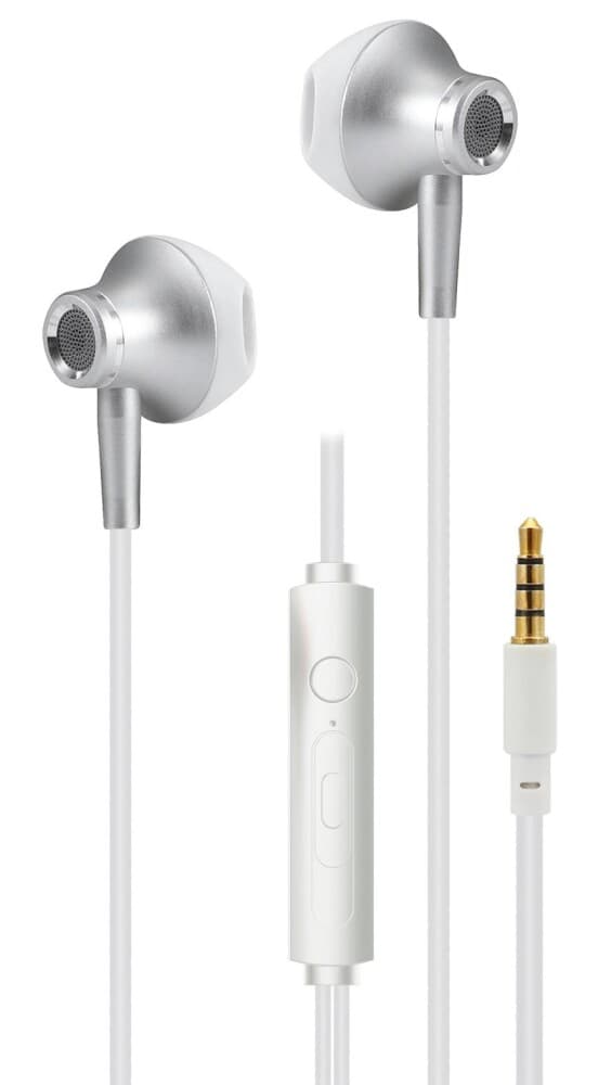 2GO In-Ear Stereo-Headset "Deluxe" - silber