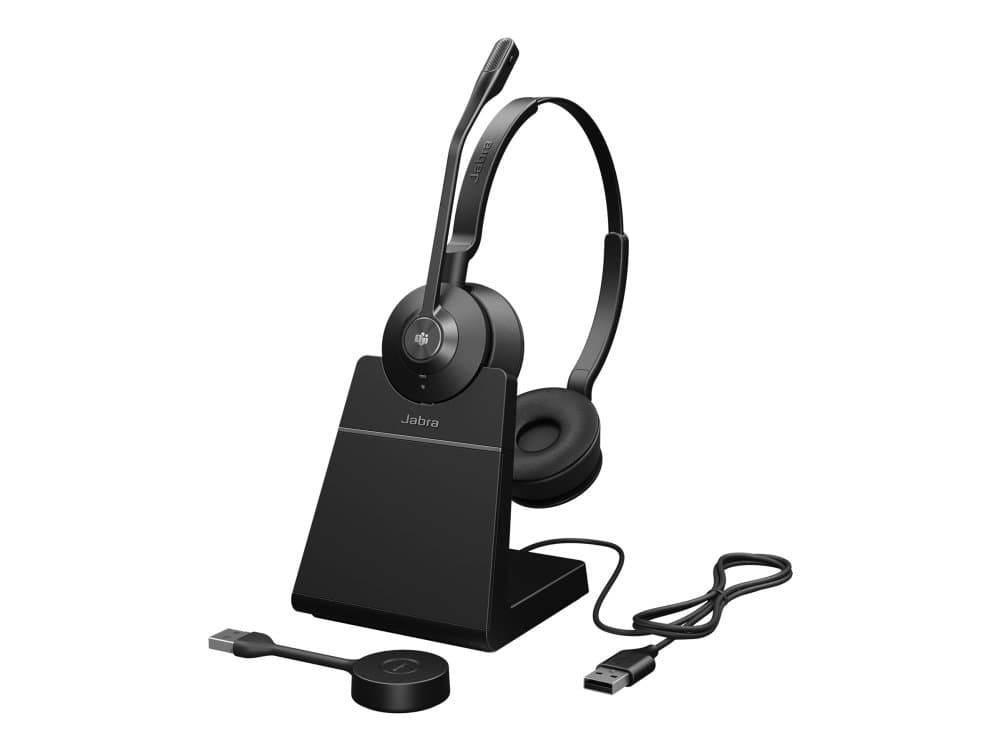 Jabra Engage 55 Se Stereo Low Power - Hodesett - On-Ear - Dect - Trådløs - Usb-A Via Dect Adapter - Uc-Sertifisert