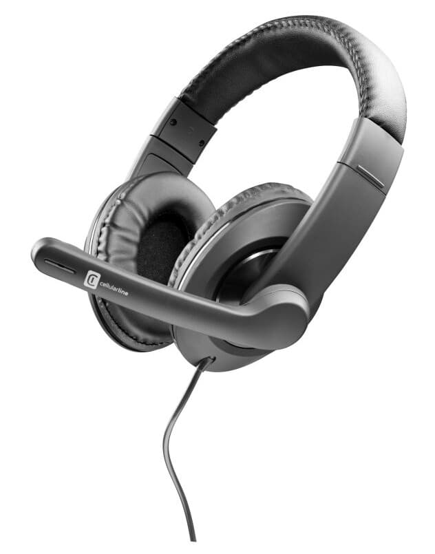 Cellularline Join, Hodesett, Hodebånd, Kontor/Kundesenter, Sort, Stereofonisk, 1,8 M