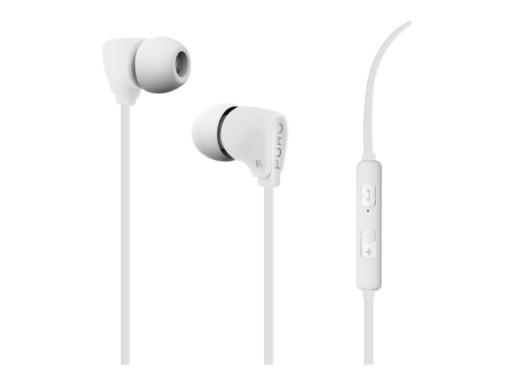 Puro Iphf20 - Ørepropper Med Mikrofon - I Øret - Kablet - 3,5 Mm Jakk - Hvit