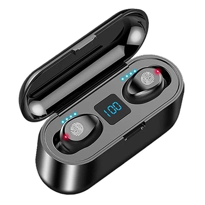 Lux Tws F9 In-Ear Øreplugger Med Ladedeksel - Svart