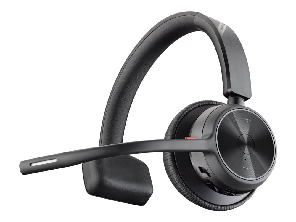 Poly Voyager 4310 - Voyager 4300 Series - Hodesett - On-Ear - Bluetooth - Trådløs - Usb-C - Svart