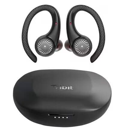 Trådløst Bluetooth-hodesett TWS med AptX og gjennomsiktighetsmodus - svart