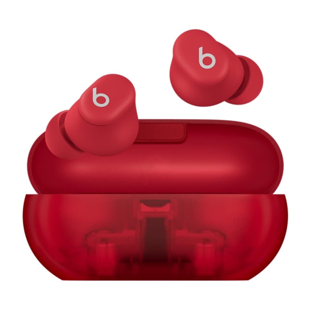 Apple Beats Solo Buds Transparent Red