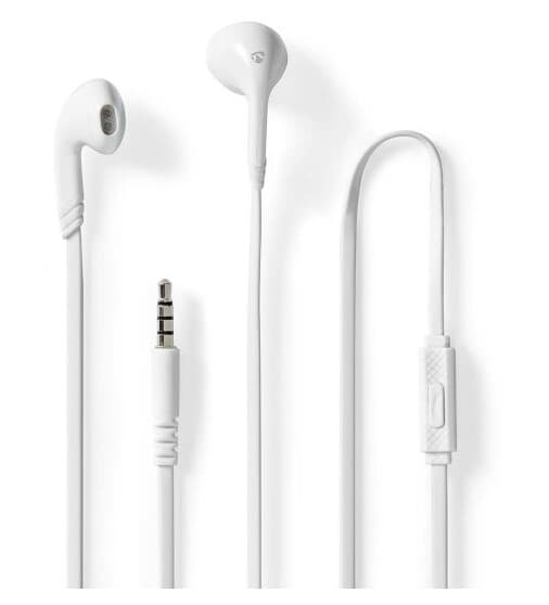 Nedis Hpwd2021wt, Koblet Med Ledninger (Ikke Trådløs), Samtaler/Musikk, 20 - 20000 Hz, 16 G, Hodesett, Hvit